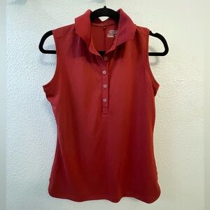 Nike Women's Red Sleeveless Golf Tank Top